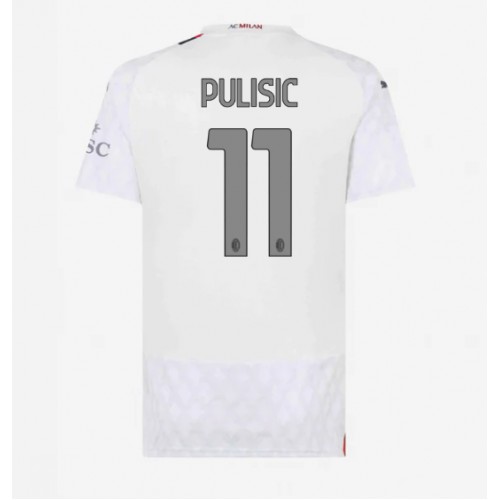 AC Milan Christian Pulisic #11 Gostujuci Dres za Ženska 2023-24 Kratak Rukav